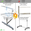 Sechoir a linge etendoir pliable ailes pliables 3 niveaux - voonot.com