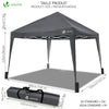 Tonnelle de jardin 3x3m pliable Grise avec sac de transport - voonot.com