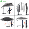 Parasol deporte 3M Shanghai avec housse de protection gris - voonot.com