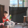 Barriere de securite retractable enfant 180cm noir - voonot.com