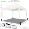 Tonnelle de jardin 3x3m pliable Blanche avec sac de transport - voonot.com