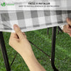 Lot 3 nappes de table et banc en PVC Vinyle style ceramique - voonot.com