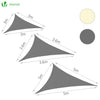 Voile d ombrage Triangle HDPE avec 19 pcs kit de montage - voonot.com