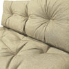 Lot de 2 Coussins pour palettes en bois beige - voonot.com