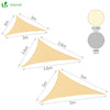 Voile d ombrage Triangle HDPE avec 19 pcs kit de montage - voonot.com