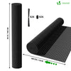 Canisse PVC brise vue renforce avec attaches de fixation 90x300cm gris - voonot.com
