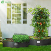 Lot de 3 sacs de plantation non tisse 200L avec poignee Noir - voonot.com