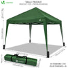 Tonnelle de jardin 3x3m pliable verte avec sac de transport - voonot.com