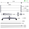 Sechoir a linge inox etendoir robuste ailes pliables 4 niveaux - voonot.com