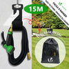 Tuyau d’Arrosage Extensible 15m Renforce 2500D avec Accessoires noir - voonot.com