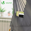 Chaise suspendue hamac avec 2 oreillers Gris - voonot.com