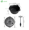 Cocotte en fonte Dutch oven 9L - voonot.com