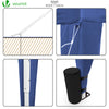 Tonnelle de Jardin 3x3m Pliable avec portes et fenêtres Bleu - voonot.com