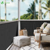 Canisse PVC brise vue renforce avec attaches de fixation 90x300cm gris - voonot.com