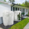 Lot de 3 Housse Hivernage Plante avec Cordon et zipper Polypropylème 80g/m² 200x240cm blanc - voonot.com