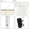 Tonnelle de Jardin 3x3m Pliable avec portes et fenêtres Blanc - voonot.com
