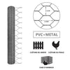 Grillage a poule avec fils 13mm en PVC gaine gris 1x25M - voonot.com