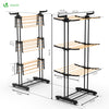 Sechoir a linge etendoir pliable 3 niveaux style bois noir - voonot.com