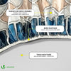 Nappe de table ronde en PVC Tissu non-tissé style ceramique - voonot.com