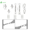 Voile d ombrage Triangle HDPE avec 19 pcs kit de montage - voonot.com