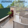 Brise vue occultant en HDPE 230g/m² 1.5x10m avec attaches de fixation vert - voonot.com