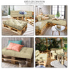 Lot de 4 Coussins pour palettes en bois beige - voonot.com