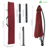 Parasol deporte 3M Shanghai avec housse de protection rouge - voonot.com