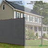 Brise vue occultant en HDPE 230g/m² 1.8x10m avec attaches de fixation gris - voonot.com