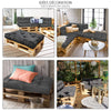 Lot de 2 Coussins pour palettes en bois gris - voonot.com