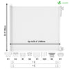 Barriere de securite retractable enfant 180cm blanc - voonot.com