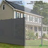 Brise vue occultant en HDPE 150g/m² 1.8x10m avec attaches de fixation gris - voonot.com