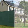 Brise vue occultant en HDPE 150g/m² 1.8x10m avec attaches de fixation vert - voonot.com