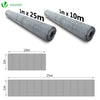 Grillage a poule avec fils renforces 0.8mm et maille extra fine 13mm en acier galvanise 1x10M - VOUNOT