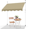 Auvent retractable manuel sans percage 300cm beige - voonot.com