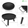 Brasero exterieur 60cm en acier noir - voonot.com