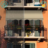 Auvent retractable manuel sans percage 300cm beige - voonot.com