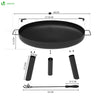 Brasero exterieur 60cm en acier noir - voonot.com
