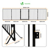 Barriere de securite 3M 5 panneaux noire - voonot.com