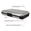 Portefeuille rfid Aluminium avec batterie 2000 mAh - VOUNOT
