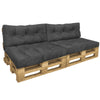 Lot de 4 Coussins pour palettes en bois gris - voonot.com